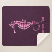 Seepferd Pink Sherpadecke (Vorderseite (Horizontal))