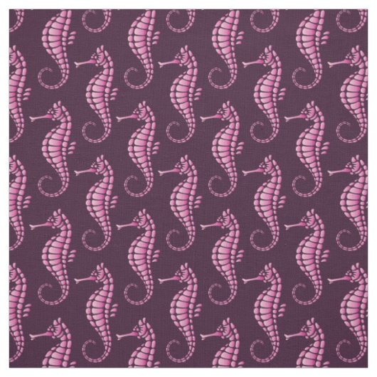Seepferd Pink Stoff (Muster)