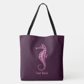 Seepferd Pink Tasche (Rückseite)