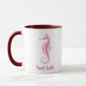 Seepferd Pink Tasse (Links)