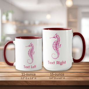 Seepferd Pink Tasse