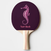 Seepferd Pink Tischtennis Schläger (Rückseite)