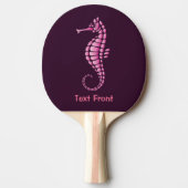 Seepferd Pink Tischtennis Schläger (Vorderseite)