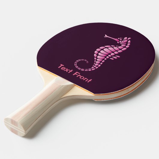Seepferd Pink Tischtennis Schläger (Vorderseite)