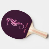 Seepferd Pink Tischtennis Schläger (Seitenansicht)