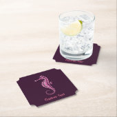 Seepferd Pink Untersetzer (Vor Ort)