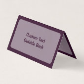 Seepferd Pink Visitenkarten (Rückseite)