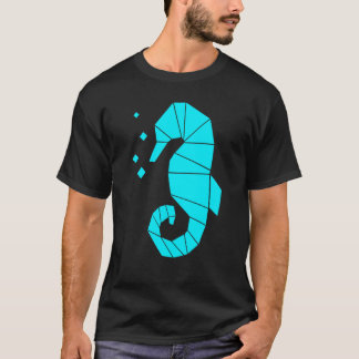 Seepferd Polygon Wasser Meer Tier Fisch Hippocamp T-Shirt