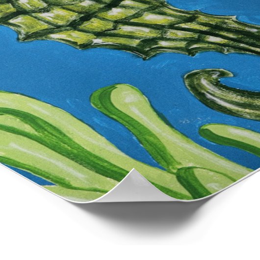 Seepferd Poster (Ecke)