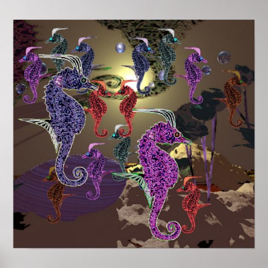 Seepferd Poster (Vorne)