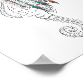 Seepferd Poster (Ecke)