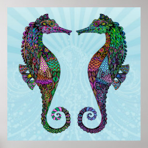 Seepferd-Poster/Print Poster