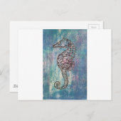 Seepferd Postkarte (Vorne/Hinten)