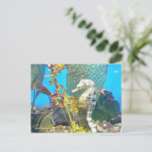 Seepferd Postkarte (Stehend Vorderseite)
