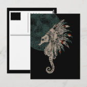 Seepferd Postkarte (Vorne/Hinten)