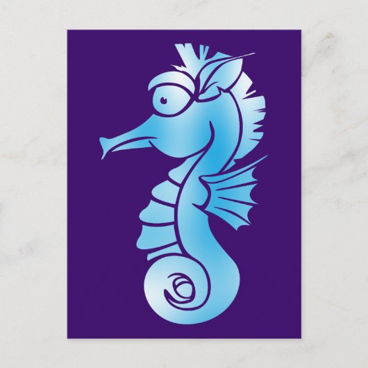Seepferd Postkarte (Vorderseite)