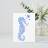 Seepferd Postkarte (Stehend Vorderseite)