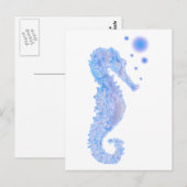 Seepferd Postkarte (Vorne/Hinten)