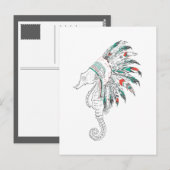 Seepferd Postkarte (Vorne/Hinten)