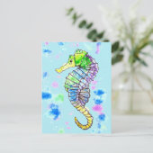 Seepferd Postkarte (Stehend Vorderseite)