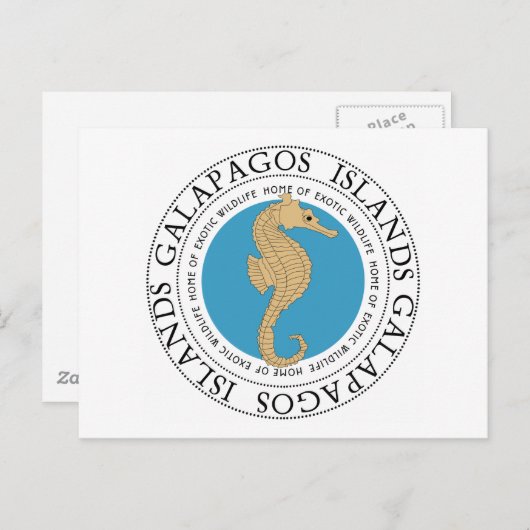 Seepferd Postkarte (Vorne/Hinten)