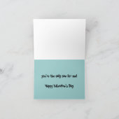 Seepferd Rainbow Valentines Karten (Innenseite)