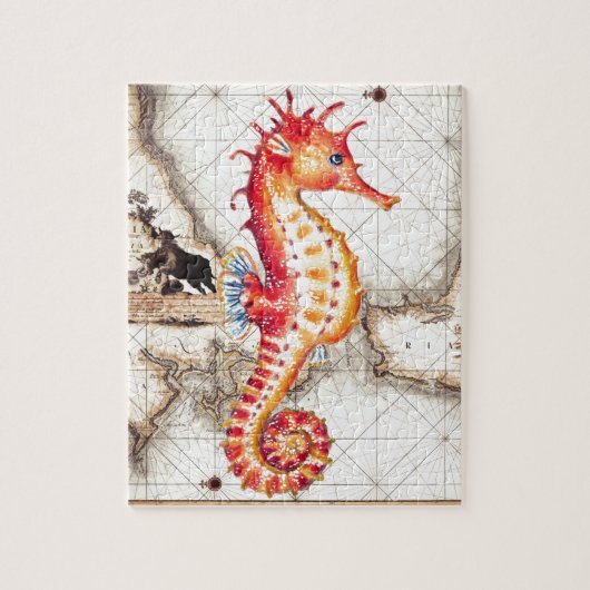 SEEPFERD RED MAP II PUZZLE (Vertikal)