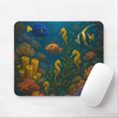 Seepferd Reef Mousepad (Mit Mouse)