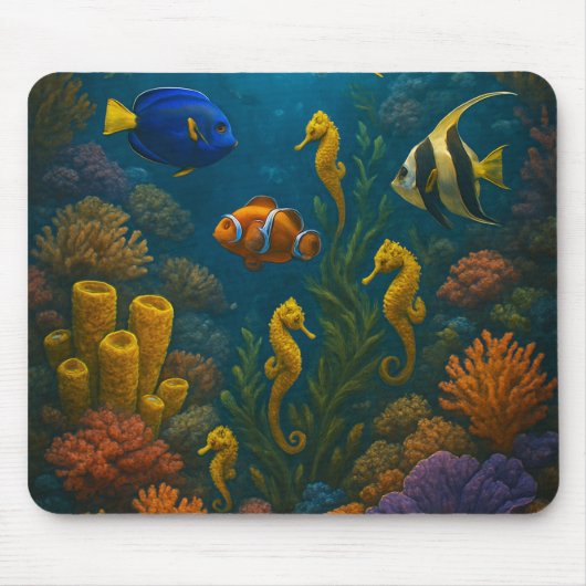 Seepferd Reef Mousepad (Vorne)