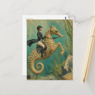 Seepferd-Reitsport Postkarte