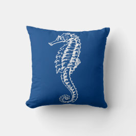 Seepferd Reversible Throw Kissen