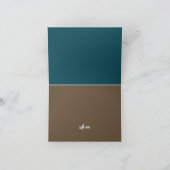 Seepferd Romance, Beach Wedding Dankeskarte (Innenseite)