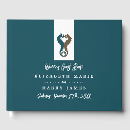 Seepferd Romance, Beach Wedding Gästebuch