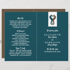 Seepferd Romance, Beach Wedding Programm