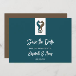 Seepferd Romance, Beach Wedding Save The Date