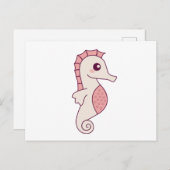 Seepferd Ros Unterwasser Pferde im Wasser Postkarte (Vorne/Hinten)