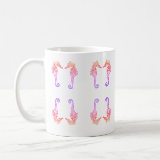 Seepferd Rosa Traumwelt Tasse (Links)