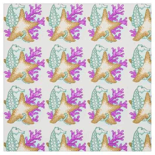 Seepferd Sea Friends Stoff (Muster)
