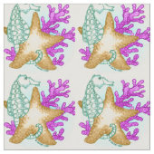 Seepferd Sea Friends Stoff (Nahaufnahme)