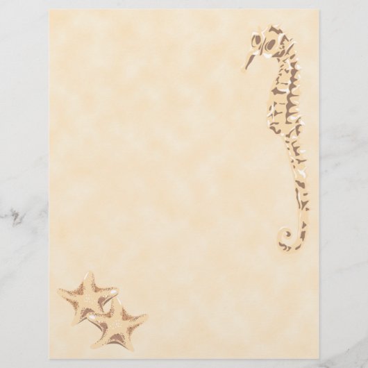 Seepferd Seastar Letterhead Stationery (Vorderseite)