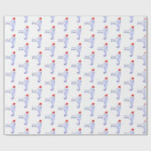 Seepferd-See-und Gruß-Verpackungs-Papier Geschenkpapier (Flach)