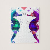 Seepferd, Seepferd in der Liebe Puzzle (Vertikal)