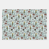 Seepferd, Seeteufel, Quallen und Korallen Geschenkpapier Set (Vorderseite 2)