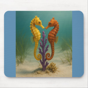 Seepferd Serenade Mousepad