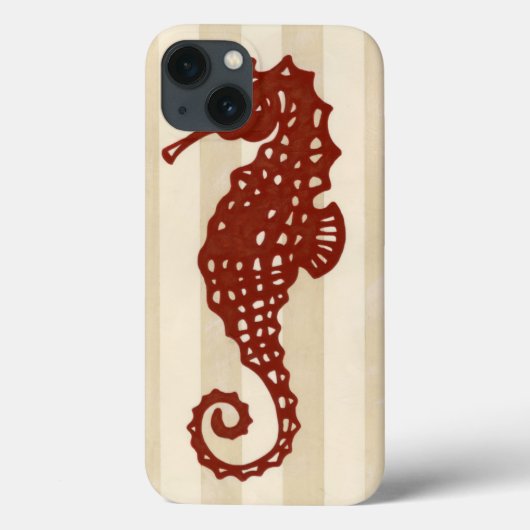 Seepferd Silhouette Case-Mate iPhone Hülle (Rückseite)