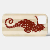Seepferd Silhouette Case-Mate iPhone Hülle (Rückseite (Horizontal))