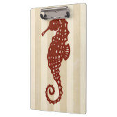 Seepferd Silhouette Klemmbrett (Links)