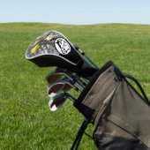Seepferd Silhouette Monogram w Foto Golf Head Cov Headcover (In SItu)