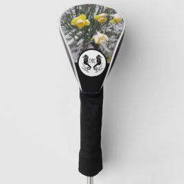 Seepferd Silhouette Monogramm w Foto Golf Headcover