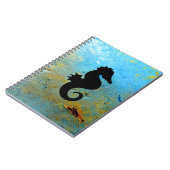 Seepferd Silhouette Notizblock (Linke Seite)